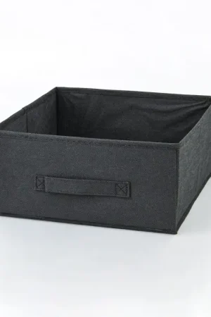 Bac de rangement pliable noir Seulement Aujourd'hui